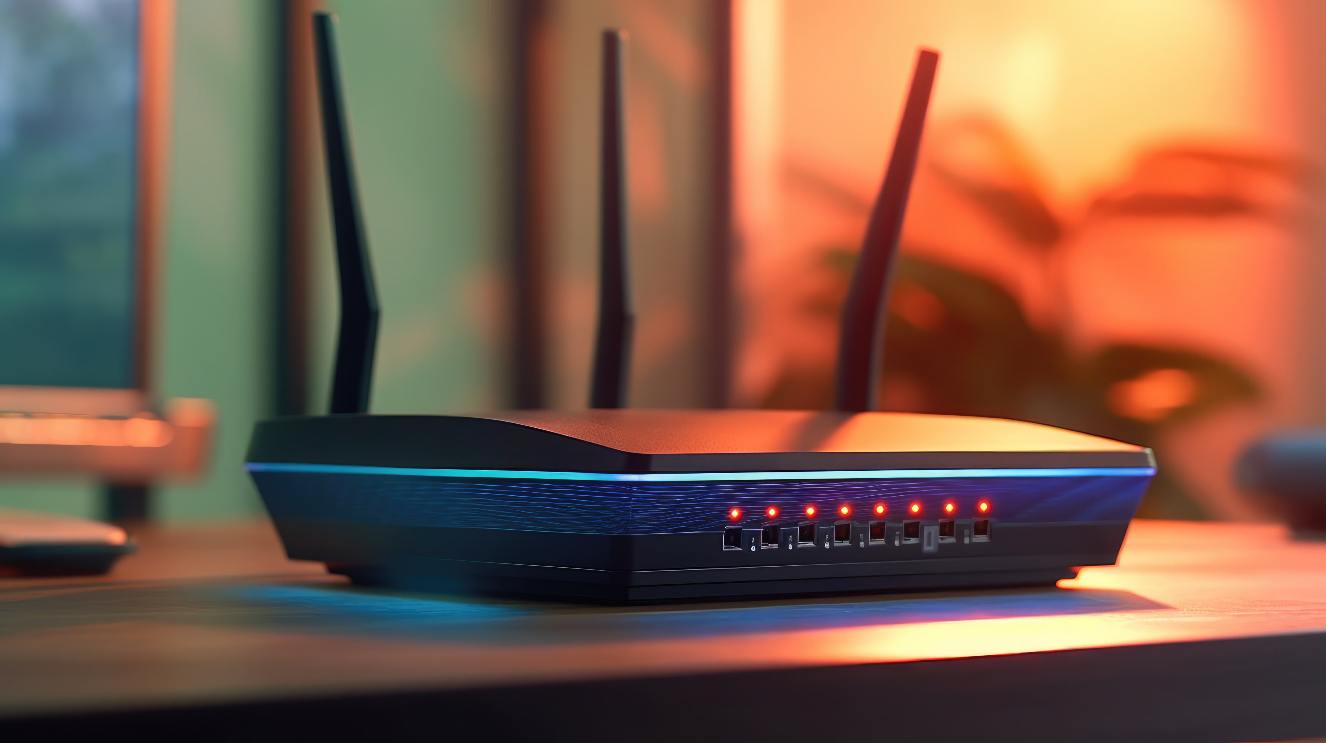 modern router on table